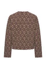 Mi Piace-Travel Jacket Harvest Ikat Print 202811-Espresso