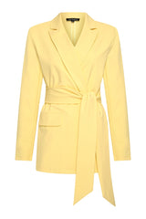 mi piace travel blazer belted 202832 lemon yellow