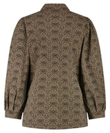 Lady Day Blouse Mary Herringbone Print