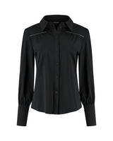 lady day travel blouse mente black