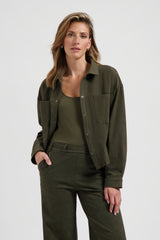 lady day jacket merci brushed dark olive
