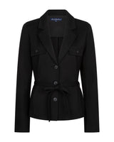 Red Button-Blazer & Belt Punta SRB5007-Black