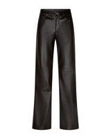 Red Button-Broek Colette Faux Leather L33-Espresso