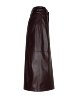 Red Button-Rok Alina Faux Leather-Burgundy