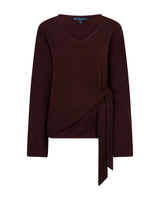 Red Button-Trui Sweet Knot SRB5153-Burgundy