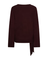 Red Button-Trui Sweet Knot SRB5153-Burgundy