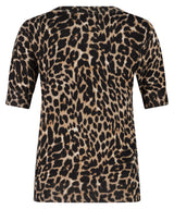 Lady Day Sage Sweater-Leopard Print