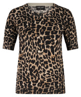 lady day trui sage leopard print
