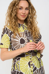 mi piace blouse jurk korte mouwen 202079 desert anemone print