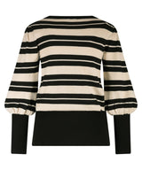 lady day trui tracy black/light latte