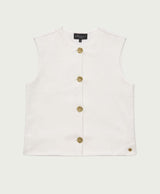 elvira casuals gilet cato off white