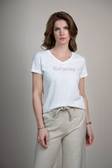 t-shirt harmony offwhite/zilver van elvira casuals