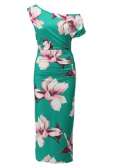 k-design c100 off shoulder jurk met desing