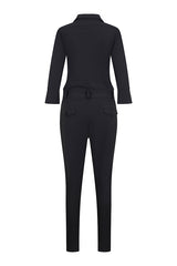 zwarte jumpsuit van mi piace