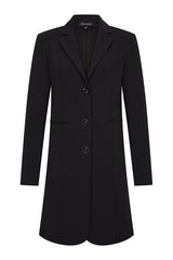 mi piace travelstof lange blazer zwart