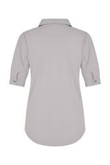 mi piace blouse met pofmouwen lichtgrijs