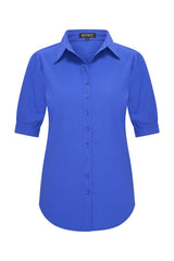 mi piace korte pofmouwen blouse kobalt 202270