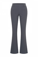 mi piace bonded flared broek 202633 dark grey