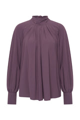 Mi Piace-Travel Blouse Bow Light 202774L-Plum Perfect