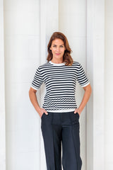 ned trui Nister 1/2 SS optical white/marine