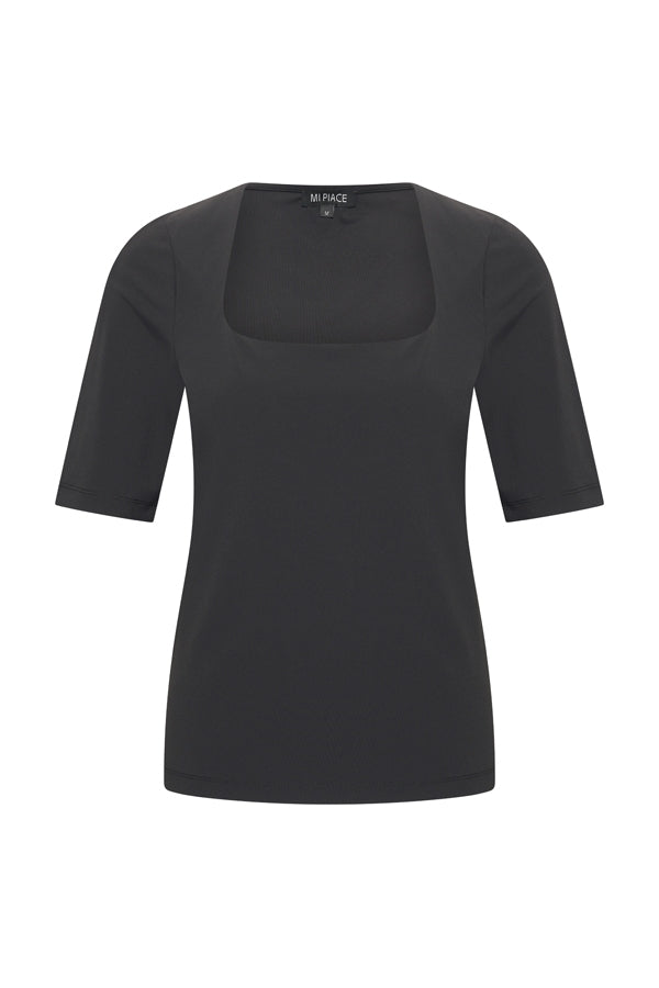 mi piace top square neck 202609 black