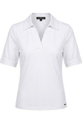 mi piace polo kraag top 202853 white