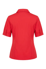 mi piace Polo Top Puff Sleeves 202853 rood