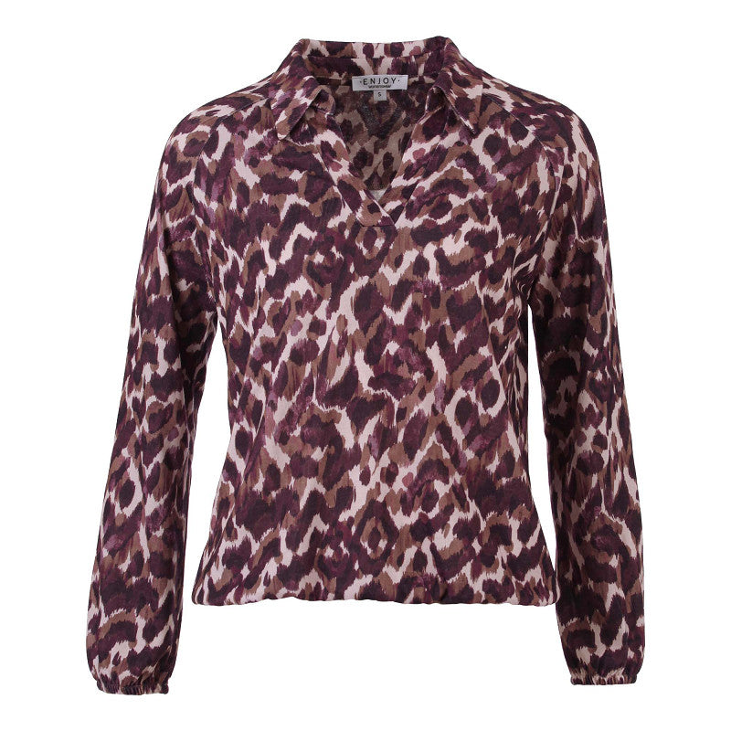 enjoy womenswear blouson cosy allover print port