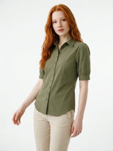 mi piace blouse korte pofmouwen 202270 olive