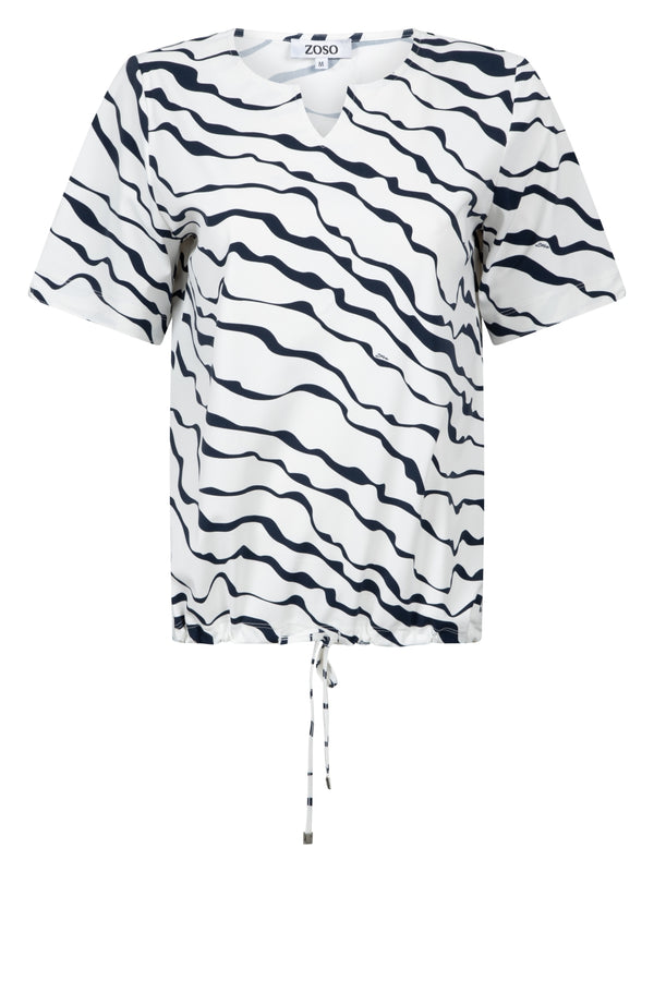 zoso travel top femmy white/navy