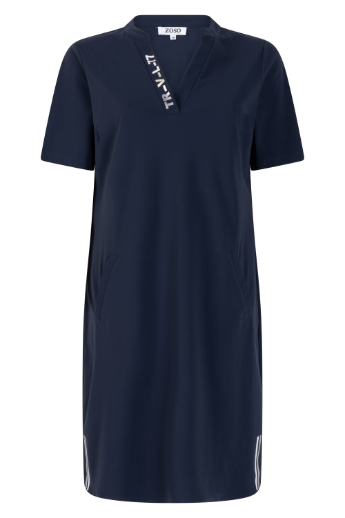 zoso travel jurk fonda navy