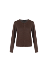 g-maxx vest eilleen donker chocolade bruin