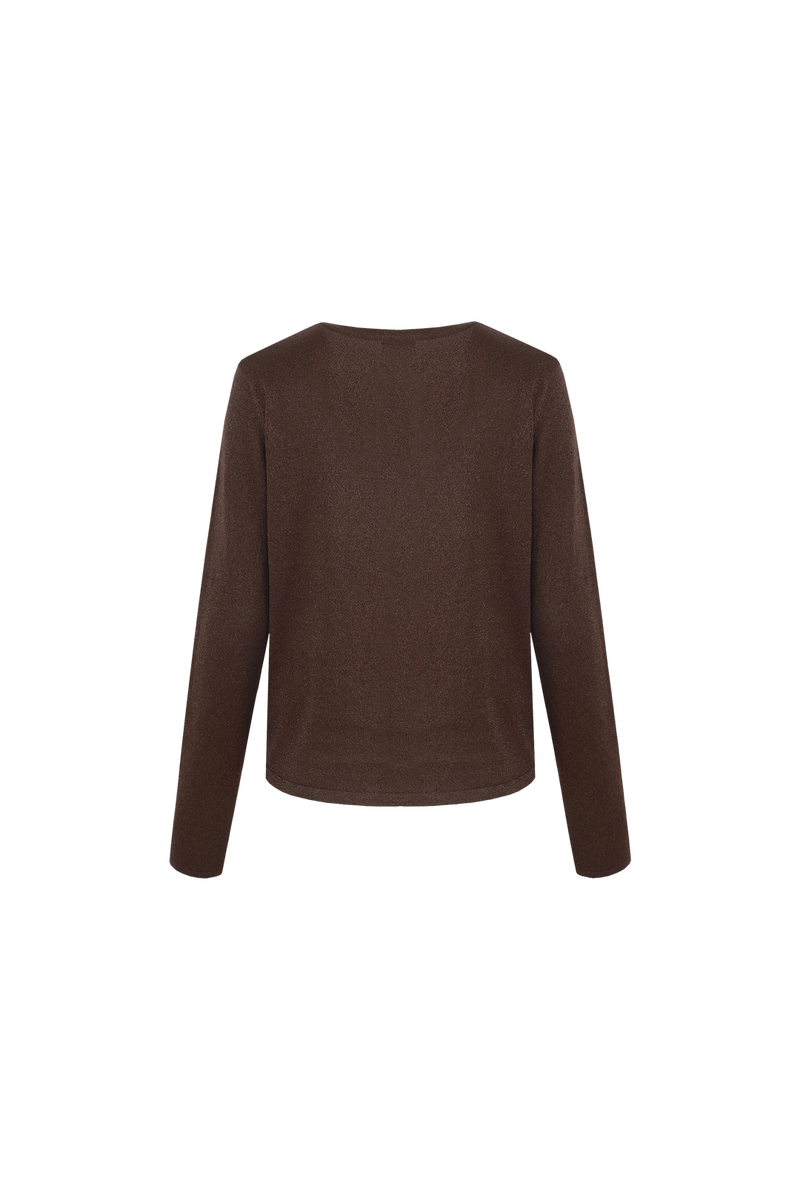 G-maxx Knit Cardigan Eilleen 25NJG06-Dark Chocoate