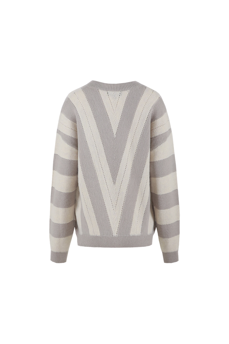 G-maxx Knit Pullover Rekha 25NLG03-Wood Ash/Moon Rock