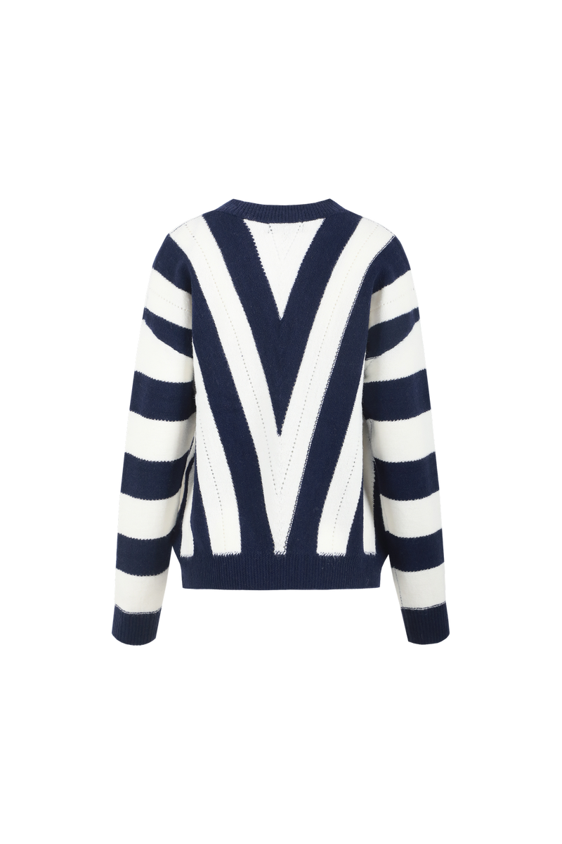g-maxx trui rekha donkerblauw/offwhite strepen