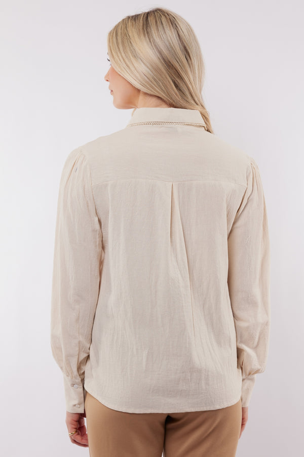 C&S The Label Blouse Linsey 25NXJ04-Ecru