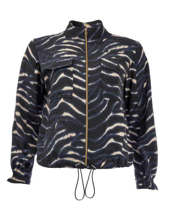 NED jacket ruan-b ls estate blue sea voyage woven