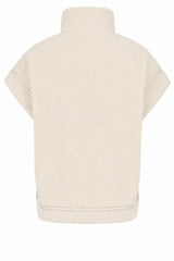 zoso fluffy vest annelot ivory