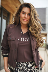 zoso travel t-shirt joya espresso