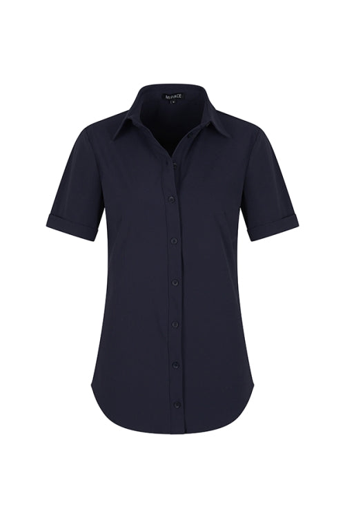 mi piace korte mouwen blouse dark blue