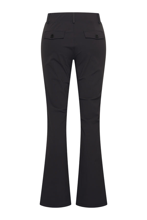 zwarte flared broek mi piace