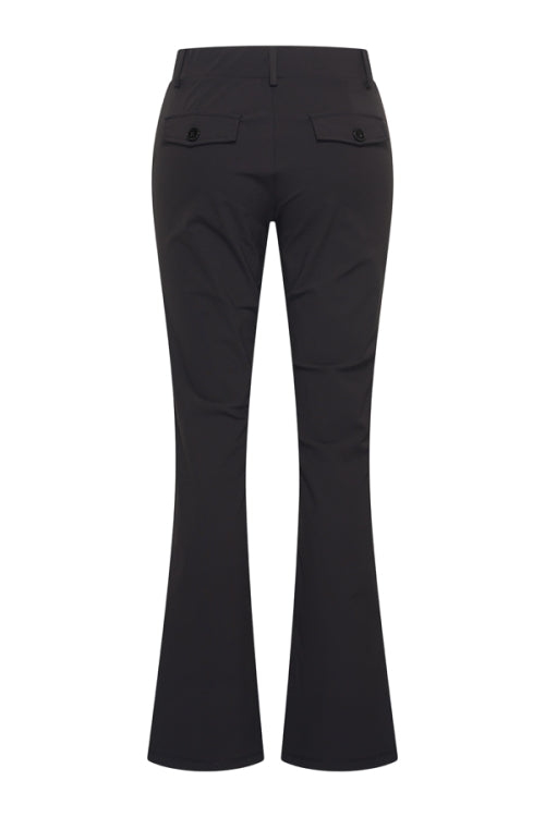 mi piace bonded flared broek 202633 zwart