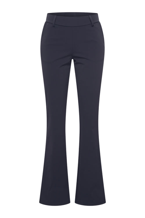 mi piace bonded flared broek 202633 dark blue