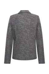 mi piace blazer 202015 stone foil print donkergrijs