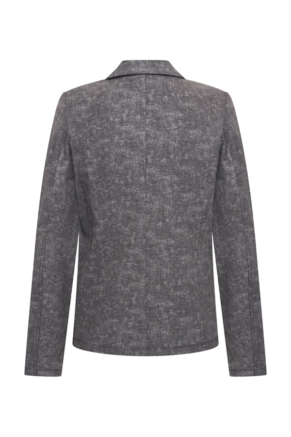 mi piace blazer 202015 stone foil print donkergrijs