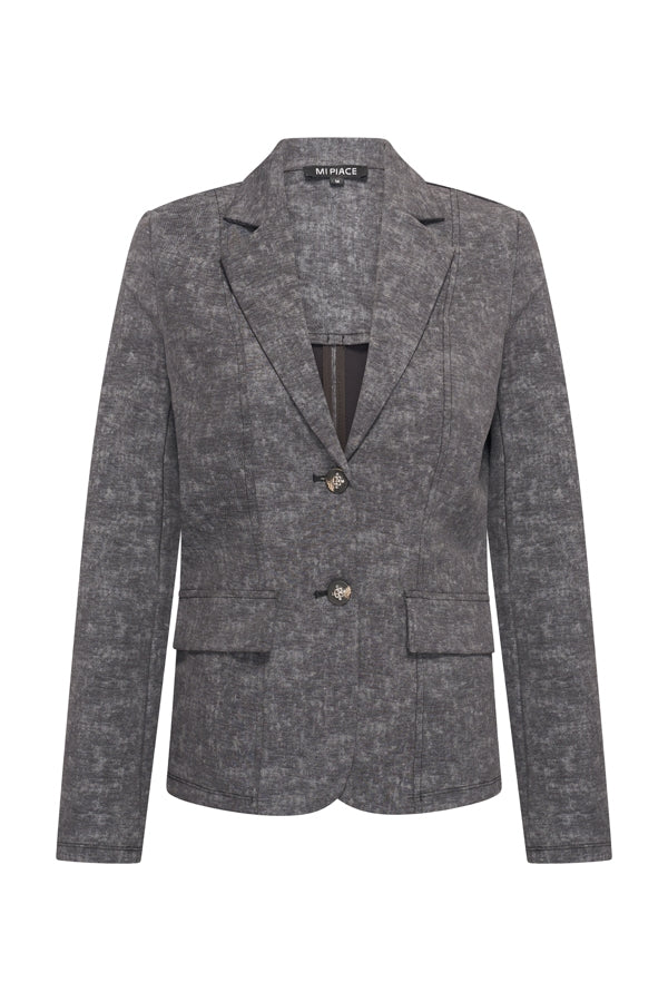 mi piace colbert 202015 stone foil print dark grey