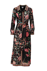 K-Design-Maxi Jurk met Bloemenprint D603-177