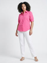 mi piace korte pofmouw blouse 202270 rose