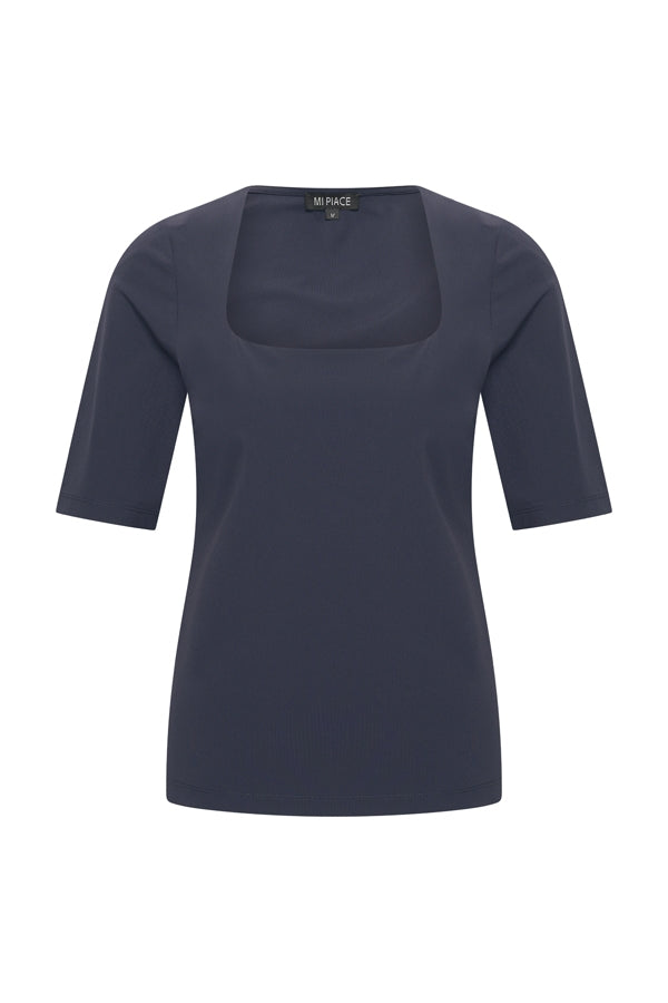 mi piace top square neck 202609 dark blue