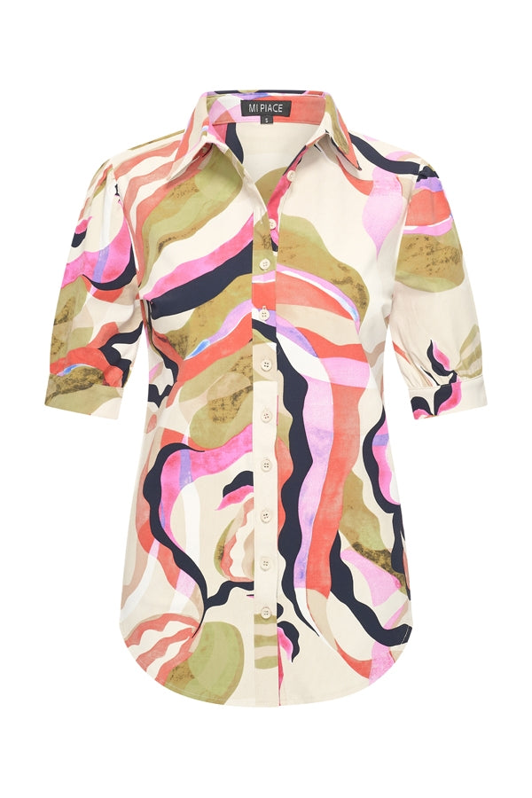 mi piace blouse pofmouw picasso print